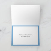 Winterszene Frohe Weihnachten Karte (Innenseite)