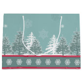 Winterszene Große Geschenktüte (Vorderseite)