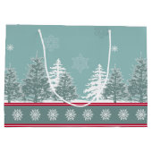 Winterszene Große Geschenktüte (Rückseite)