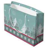 Winterszene Große Geschenktüte (Rückseite Schrägansicht)
