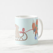 Winterszene in süße Tier Kaffeetasse (VorderseiteRechts)