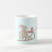 Winterszene in süße Tier Kaffeetasse (Mittel)