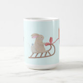 Winterszene in süße Tier Kaffeetasse (Mittel)