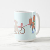 Winterszene in süße Tier Kaffeetasse (VorderseiteRechts)