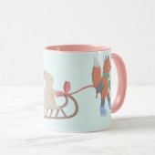 Winterszene in süße Tier Tasse (VorderseiteRechts)