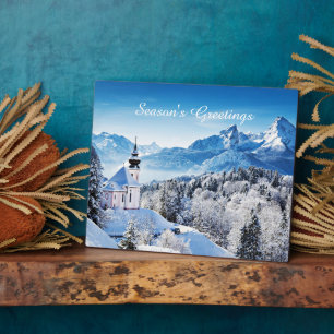 Winterszene individuell  fotoplatte