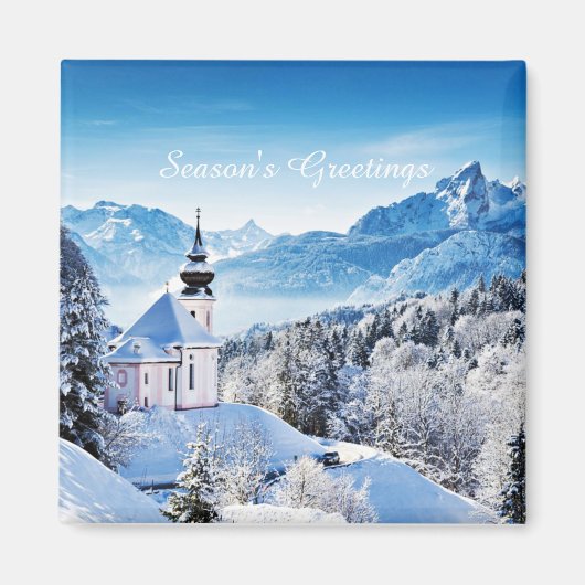 Winterszene individuell magnet (Vorne)