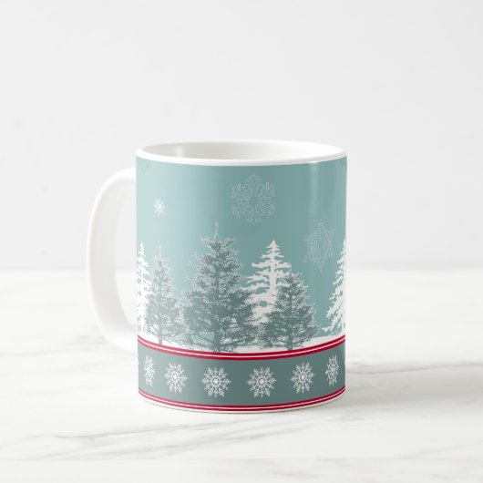 Winterszene Kaffeetasse (Vorderseite Links)
