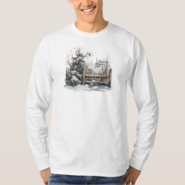 Winterszene Langschläfer T - Shirt