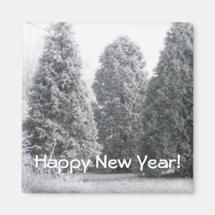 Winterszene Magnet