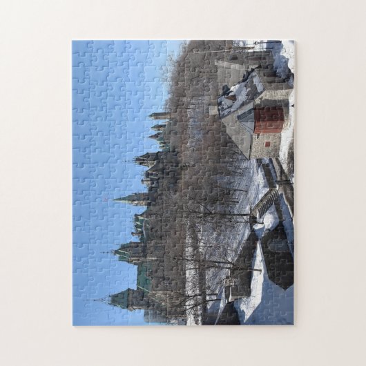 Winterszene Ottawa Kanada. Puzzle (Vertikal)