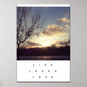 Winterszene-Poster Poster (Vorne)