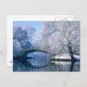 Winterszene Postkarte (Vorne/Hinten)