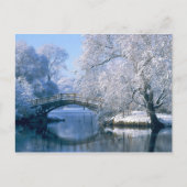 Winterszene Postkarte (Vorderseite)