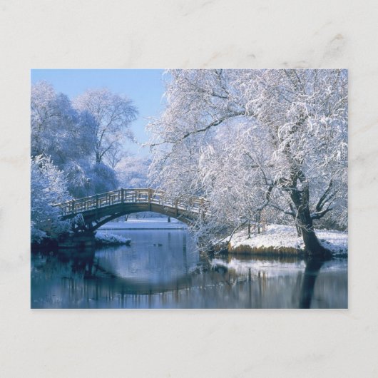 Winterszene Postkarte (Vorderseite)