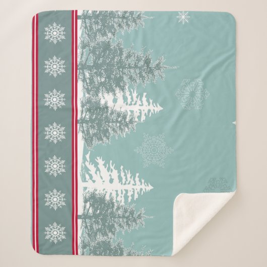 Winterszene Sherpadecke (Vorderseite)