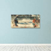 Winterszene - Vintage japanische Kunst Leinwanddruck (Insitu (Holzboden))