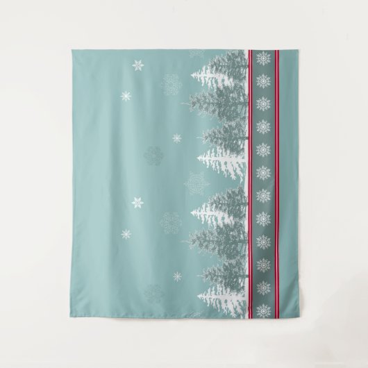 Winterszene Wandteppich (Vorderseite)