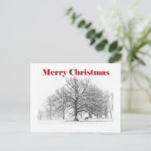 Winterszene Weihnachtskarte (Postkarte) Feiertagspostkarte (Stehend Vorderseite)