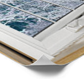 Winterszene White Bay Fenster Illusion Poster (Ecke)
