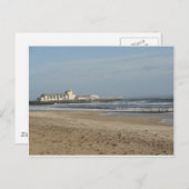 Wintertag am Strand von Bournemouth Postkarte (Vorne/Hinten)