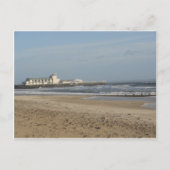 Wintertag am Strand von Bournemouth Postkarte (Vorderseite)