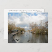 Wintertag auf dem Macclesfield-Kanal Postkarte (Vorne/Hinten)