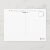 Wintertag auf dem Macclesfield-Kanal Postkarte (Rückseite)