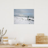 Wintertag Bowstonegate Postkarte Poster (Küche)