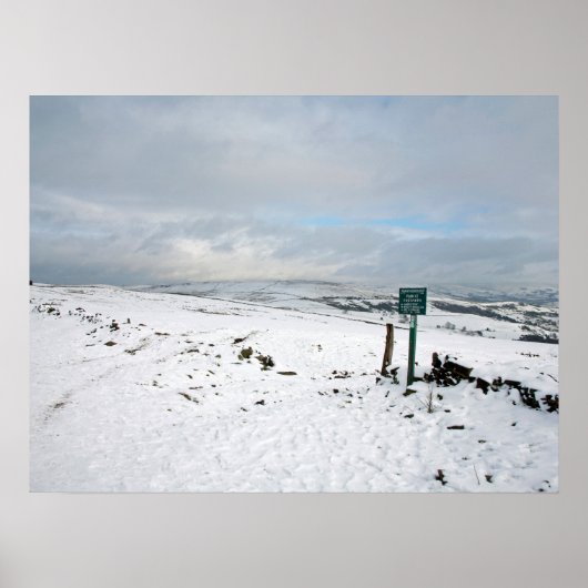 Wintertag Bowstonegate Postkarte Poster (Vorne)