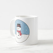 Wintertag des Snowy Snowman Kaffeetasse (Vorderseite Links)