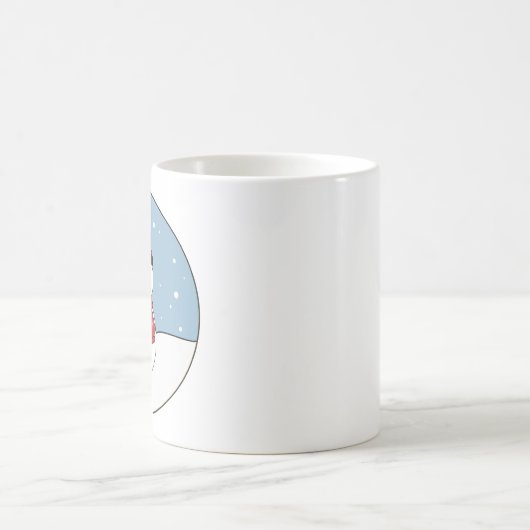 Wintertag des Snowy Snowman Kaffeetasse (Mittel)