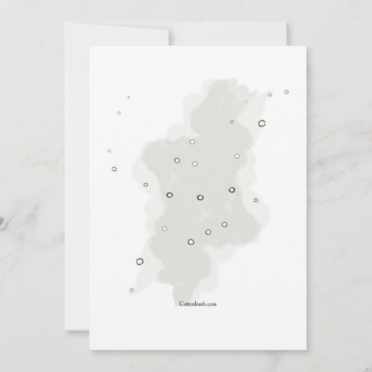 Wintertag Geburtstagsparty Einladung (Rückseite)