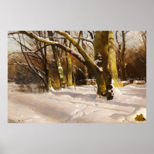 Wintertag im Wald - 1917 | VINTAG Poster (Vorne)