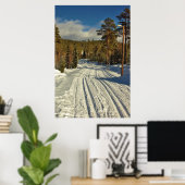 Wintertag in Schweden Poster (Heimbüro)
