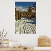 Wintertag in Schweden Poster (Küche)