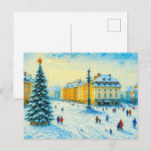 Wintertag in Warschau - Ölgemälde mit Weihnachten (Vorne/Hinten)