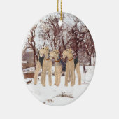 Wintertag Keramikornament (Rechts)