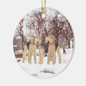 Wintertag Keramikornament (Links)