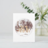 Wintertag Postkarte (Stehend Vorderseite)