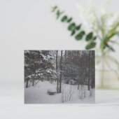 Wintertag Postkarte (Stehend Vorderseite)