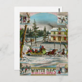 Wintertage Postkarte (Vorne/Hinten)