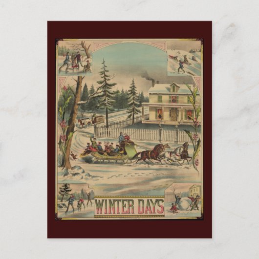 Wintertage Postkarte (Vorderseite)