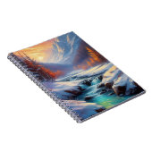 Wintertal in der Morgensonne Notizblock (Rechte Seite)