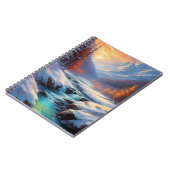 Wintertal in der Morgensonne Notizblock (Linke Seite)