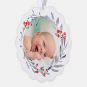 Wintertaufe danke ornament karte (Links)