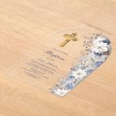 Wintertaufe klar acryleinladungen (Ablage )