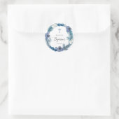 Wintertaufe Klassischer Rundsticker Runder Aufkleber (Tasche)