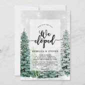 Wintertaufe mit der KNOCHENELOPTION Einladung (Vorderseite)