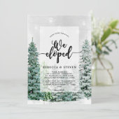 Wintertaufe mit der KNOCHENELOPTION Einladung (Stehend Vorderseite)